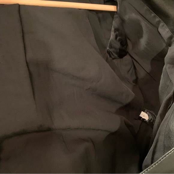 All saints sheep leather bomber jacket size 4 - Picture 8 of 11